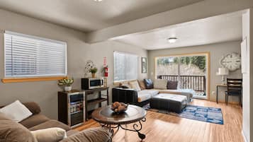 Smart TV, lareira, DVD player