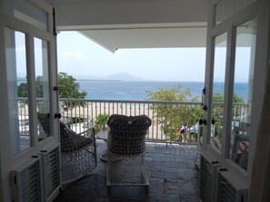 顶层房, 2 间卧室, 海滩景观 | 露台