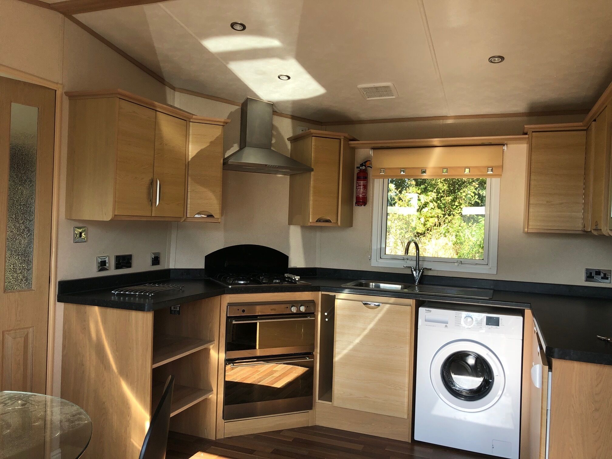 Fridge, microwave, dishwasher, toaster