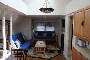 TV, fireplace, DVD player