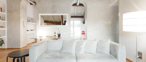 Televisie, een dvd-speler, boeken en een filmbibliotheek