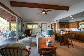 Interior - Stunning Views! Enchanting Peninsula Lake Front Cabin with Dock, Kayaks, Hiking (Graford)