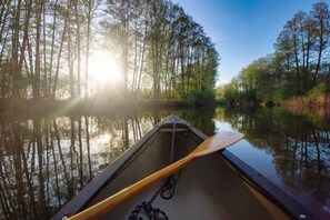 View from property - 207 Holiday apartment upstairs in the manor house - 5 min. to the beach at the Großer Labussee (Wesenberg)