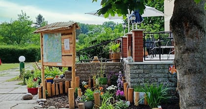 207 Holiday apartment upstairs in the manor house - 5 min. to the beach at the Großer Labussee