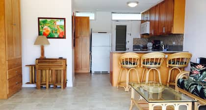 Beachfront Studio located on the 5th floor overlooking Makaha Beach