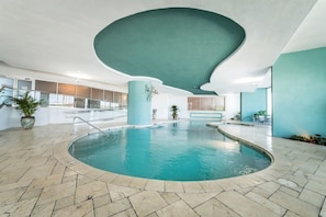 Indoor pool, outdoor pool - Bella Luna -12th Floor Unit with Fabulous panoramic view of Ole River (Orange Beach)