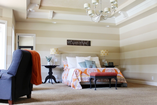 LARGE BEDROOM #1... with 2 reclining chairs overlooking pool & backyard!