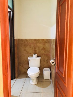 Towels, soap, toilet paper