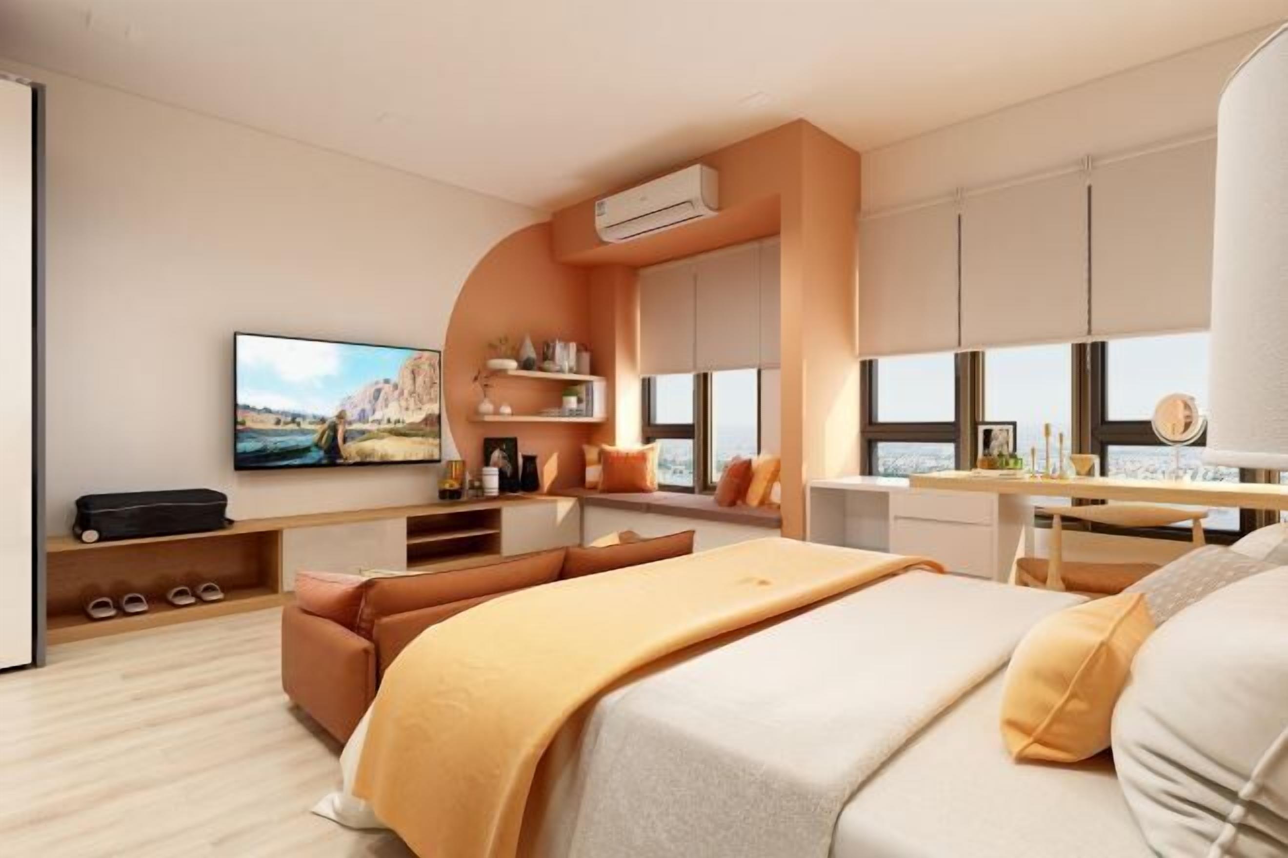 Escrivaninha, Wi-Fi de cortesia, roupa de cama