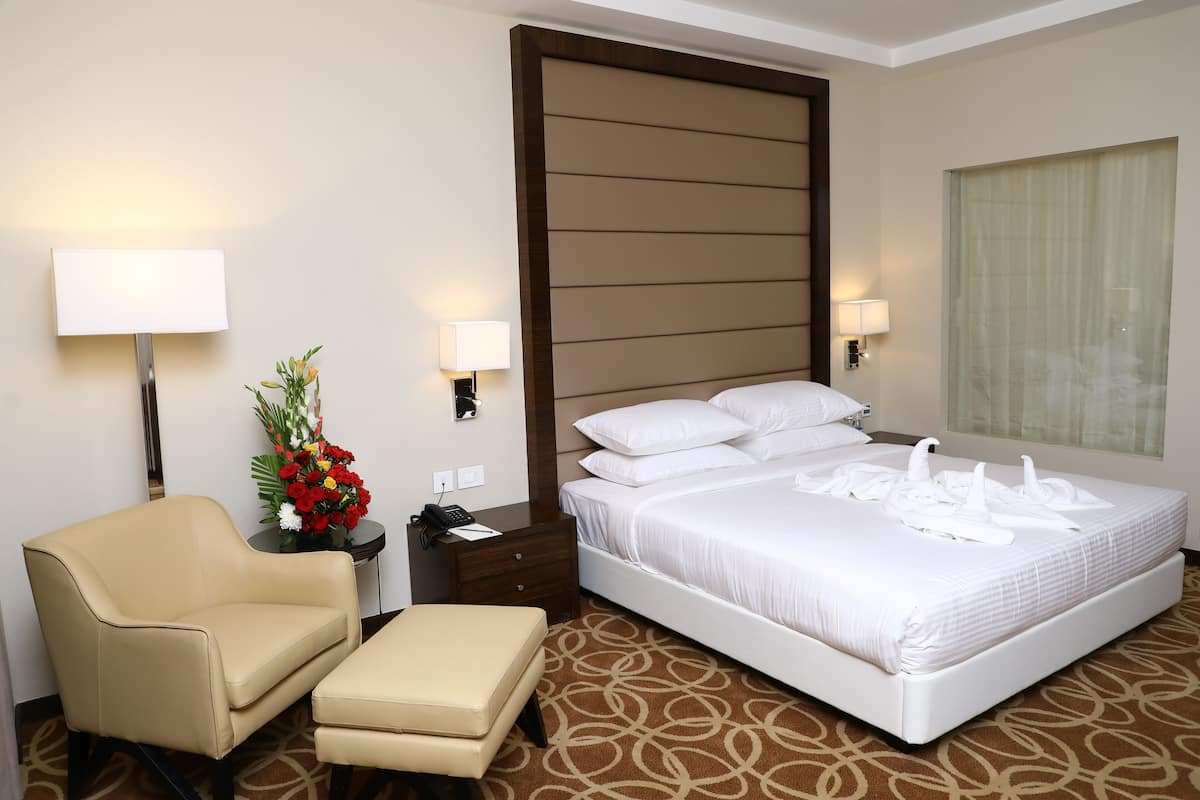 1 chambre, literie de qualité supérieure, matelas mémoire de forme