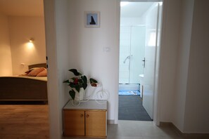 Towels, soap, toilet paper