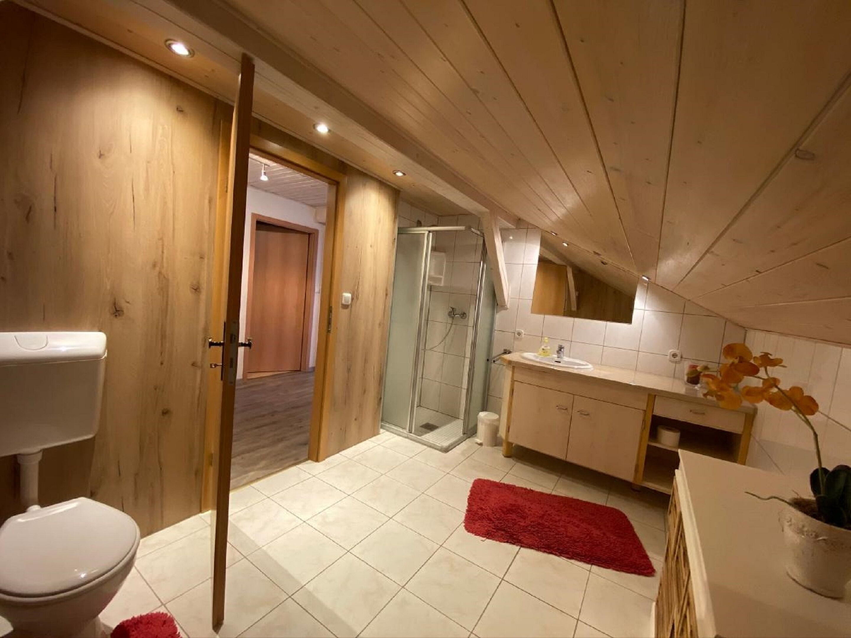 House | Bathroom | Shower, hair dryer, towels, soap