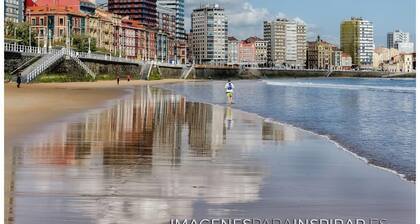 Apartment in the very center of Gijón, great, WIFI, Movistar +, Sofa-Bed
