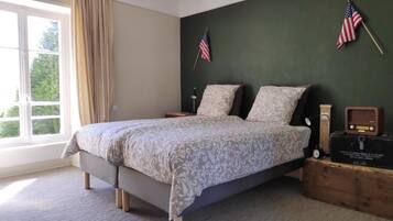 2 chambres, literie hypoallergénique, chambres insonorisées