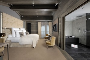 Egyptian cotton sheets, premium bedding, pillowtop beds, free minibar - Hôtel le K2 Chogori (Val-d'Isere)