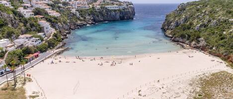 Beach nearby, sun-loungers