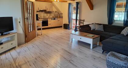 Apartment “Heuboden” on Farm with Mountain View, Wi-Fi & Garden