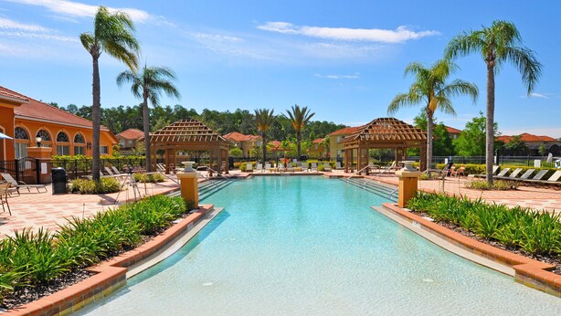 Pool - South-Facing Private Pool • Gated Resort • Resort Amenities • Near Disney (Kissimmee)