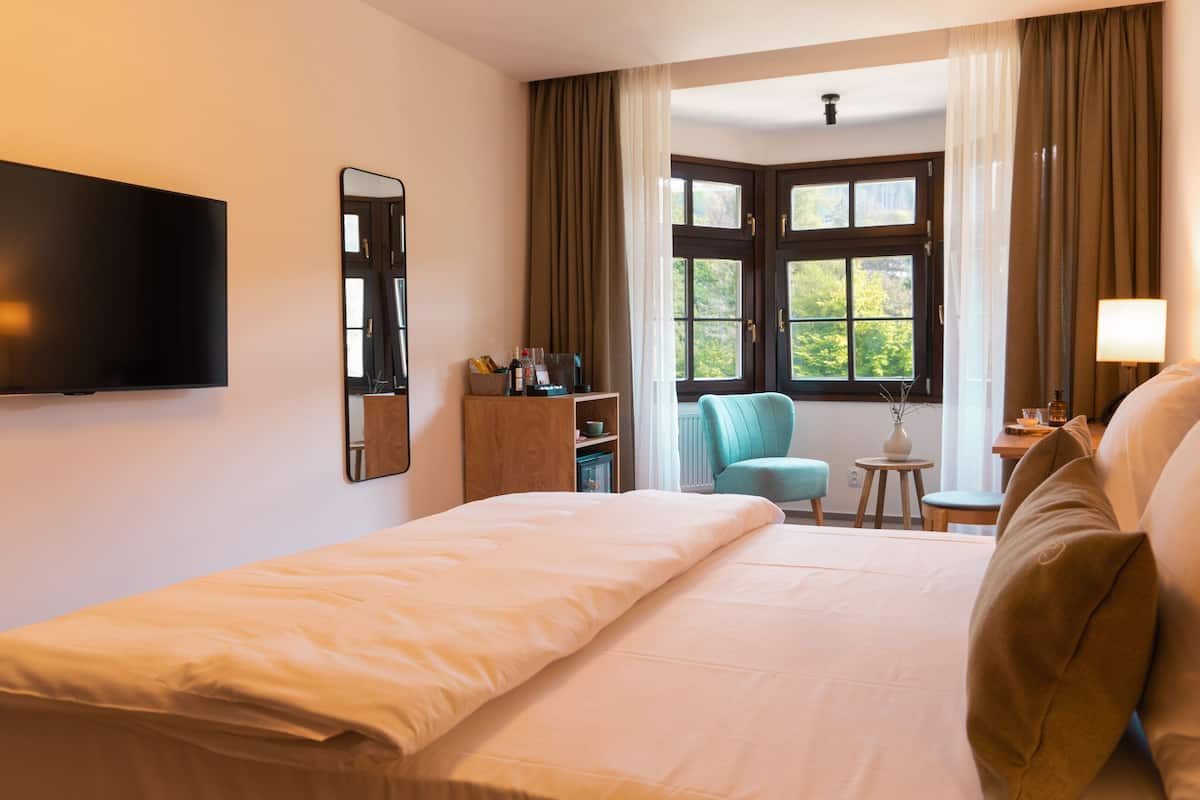 1 habitación, ropa de cama hipoalergénica y minibar