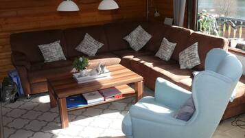 Apartment, 2 Bedrooms, Balcony | Living area | TV