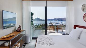 2+1 Residence Sea View With Terrace | Ropa de cama de alta calidad, colchones Select Comfort, caja fuerte