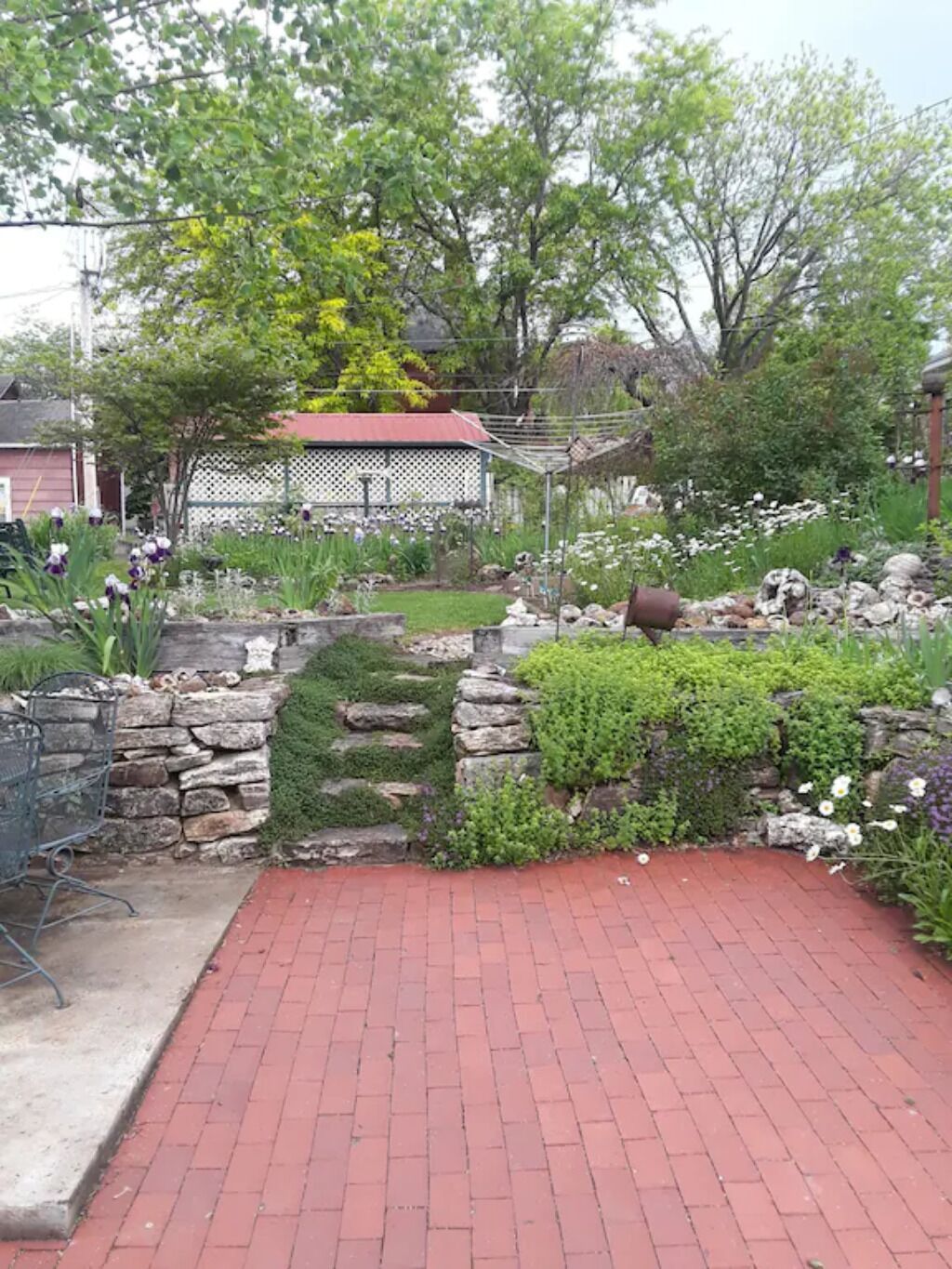 Patio in back yard