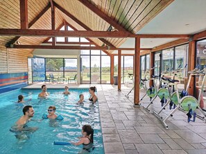 2 indoor pools, a heated pool
