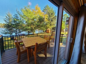 Dining - Lake view cabin 4 bedroom. Post lake Wi  (Elcho)