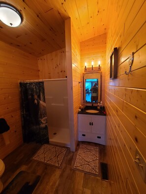 Douche, papier toilette