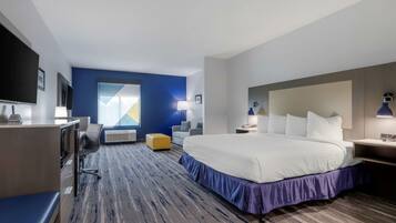 Bureau, espace de travail pour ordinateur portable, rideaux occultants