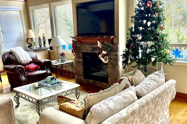 dramatic view in the living room