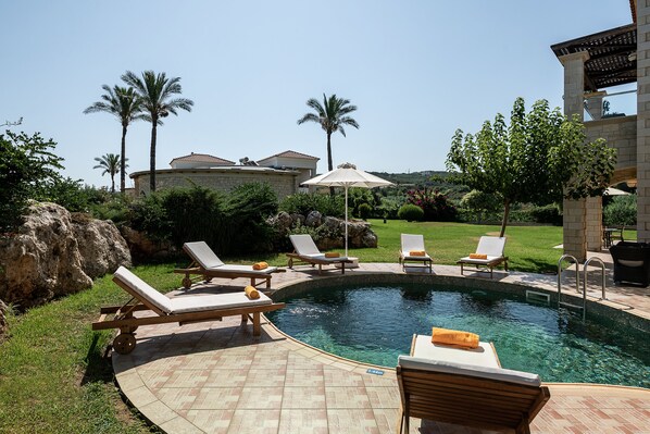 Villa, 3 Schlafzimmer, eigener Pool | Terrasse/Patio