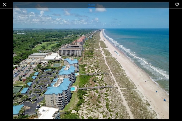 Ritz Carlton Hotel is a short walk to the north