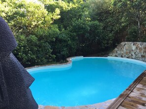 Piscine extérieure, piscine chauffée