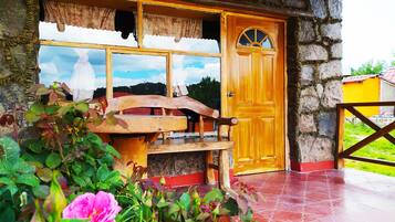Cabaña romántica | Vista al patio