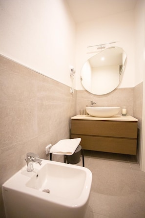 Kamer, 1 twee- of 2 eenpersoonsbedden | Badkamer