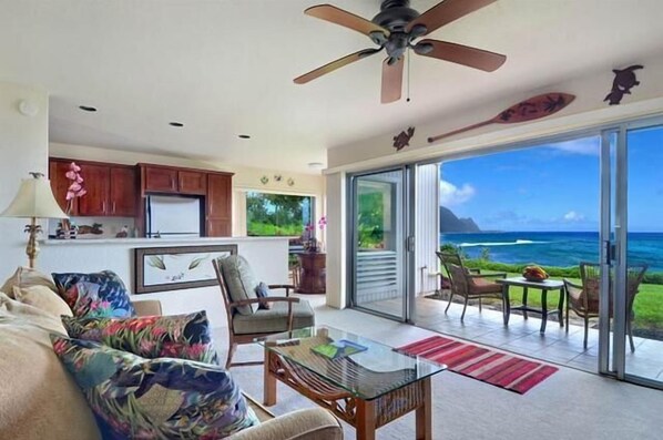 TV, DVD player, stereo