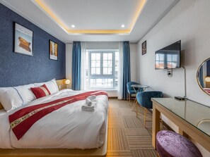 ห้องเอ็กซ์คลูซีฟ | พื้นที่ทำงานแบบใช้แล็ปท็อป, Wi-Fi ฟรี, ผ้าปูที่นอน