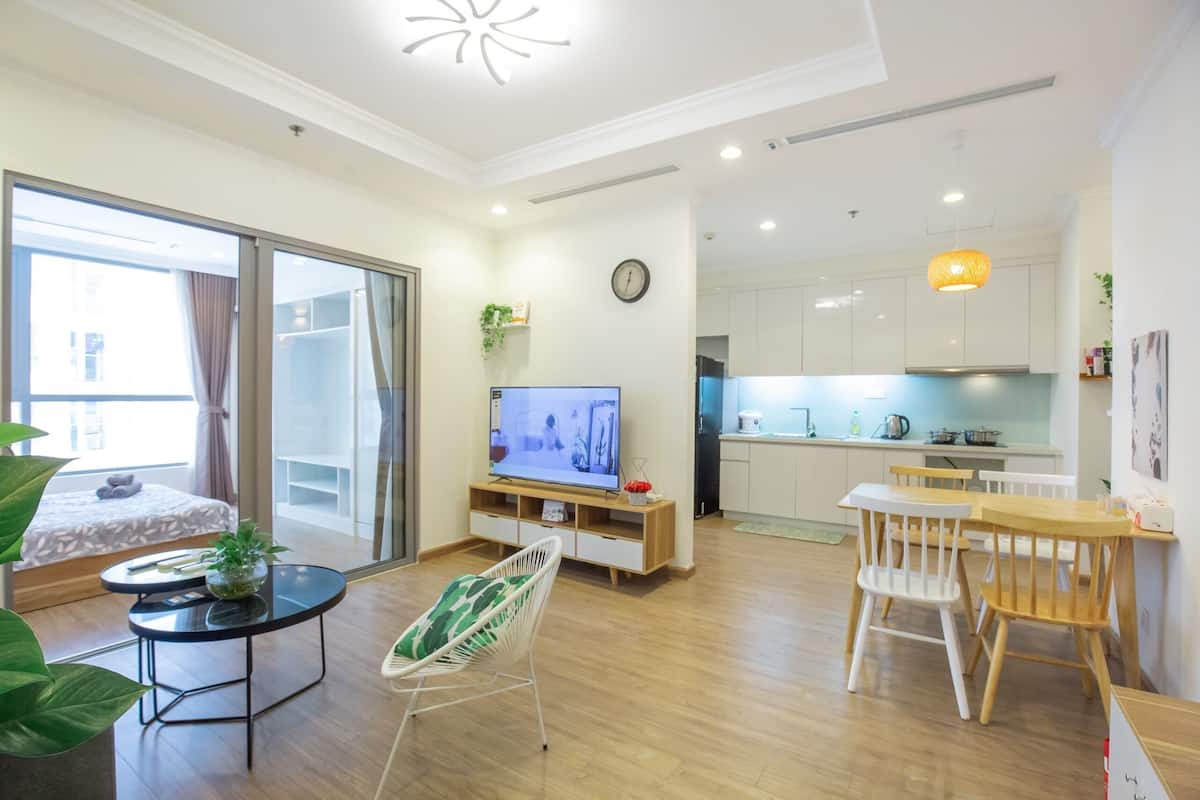 Appartement Affaires | Bureau, accès au Wi-Fi (inclus), décor unique, ameublement unique