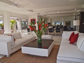 Villa, 5 Bedrooms | Living room | Flat-screen TV, DVD player, table tennis