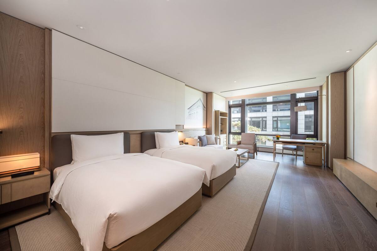 In-room safe, desk, blackout drapes, iron/ironing board