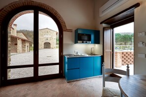Belvedere Studio with private Terrace | Eigene Küche