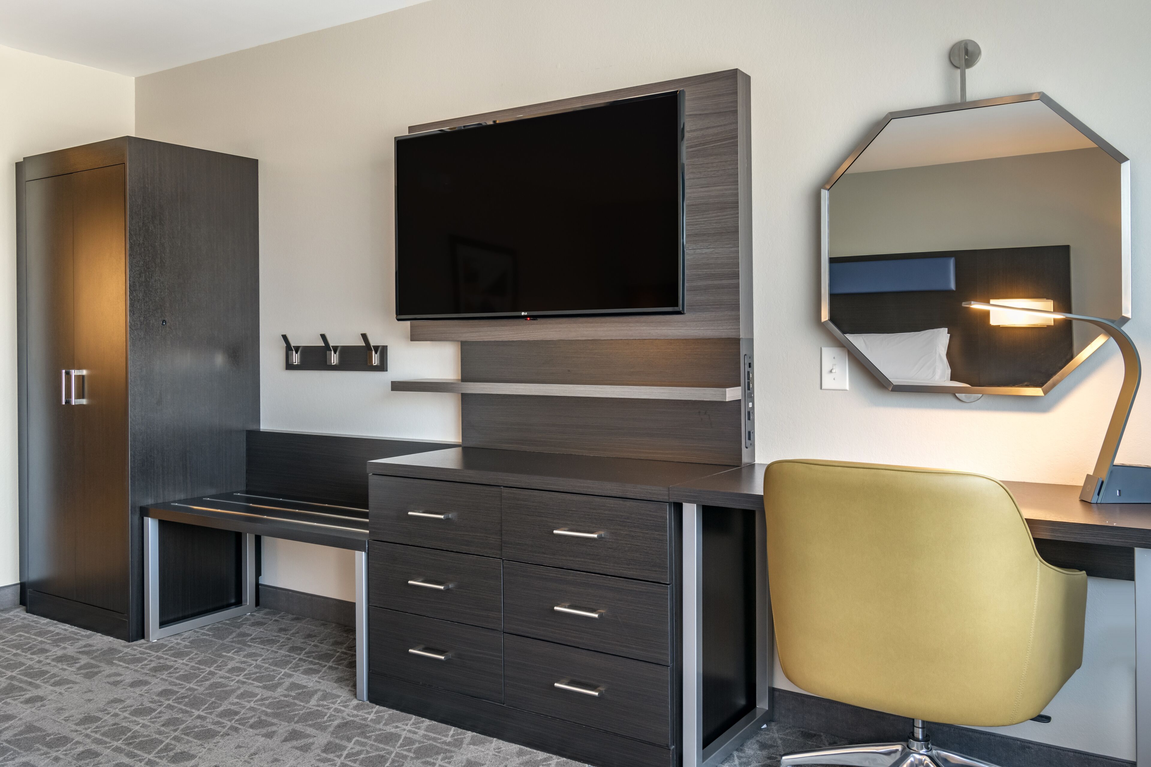 52-inch smart tv with digital channels, tv, fireplace