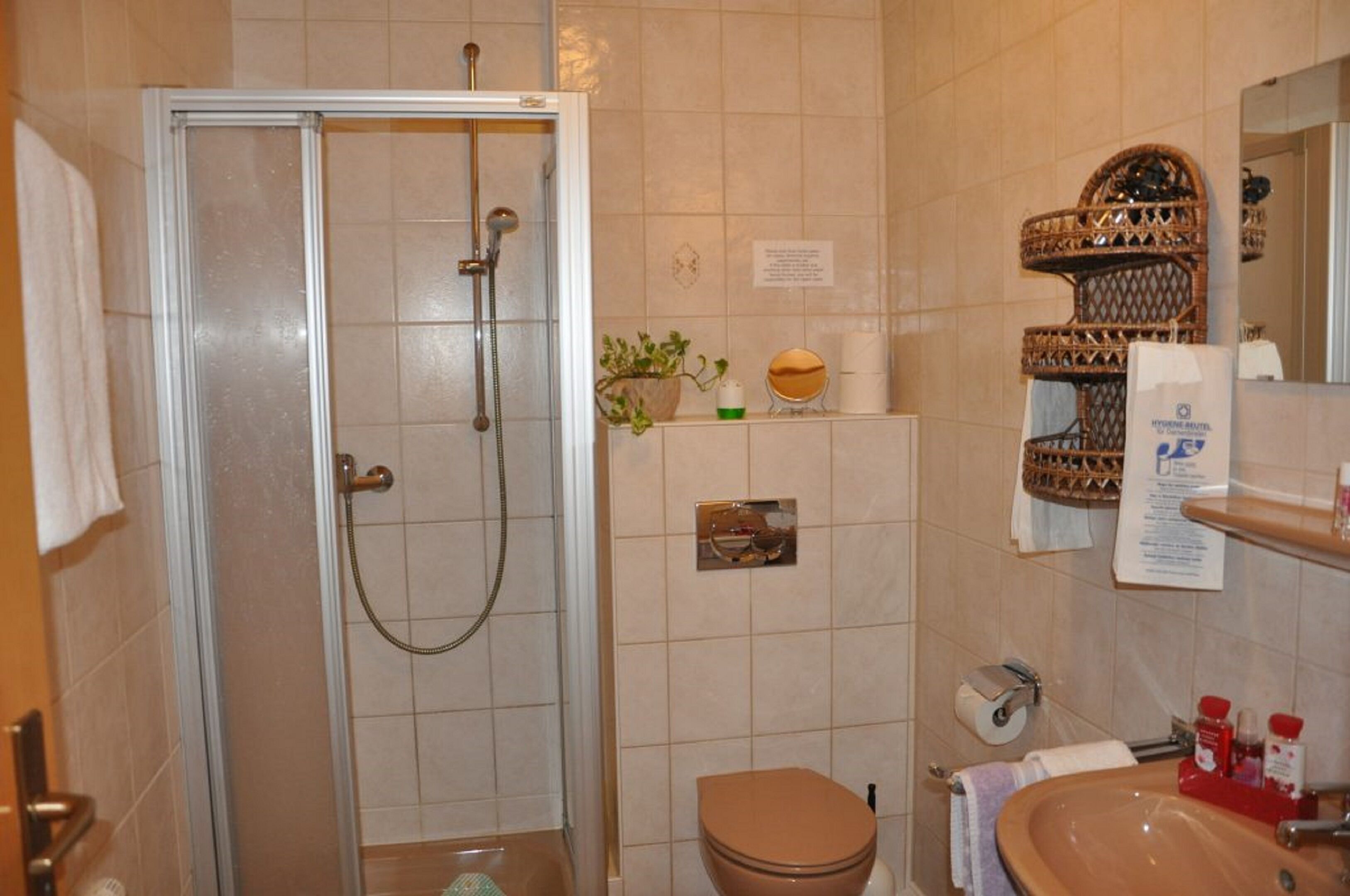 Apartment, Terrace | Bilik Mandi | Pancuran mandi, pengering rambut, tuala disediakan 