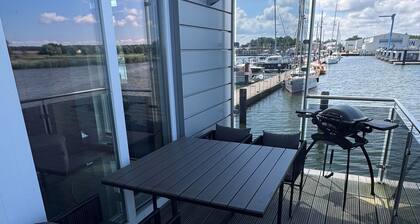 06. floating houses (105 m²) Nanna - Floating houses no. 9 with fireplace, sauna and 2