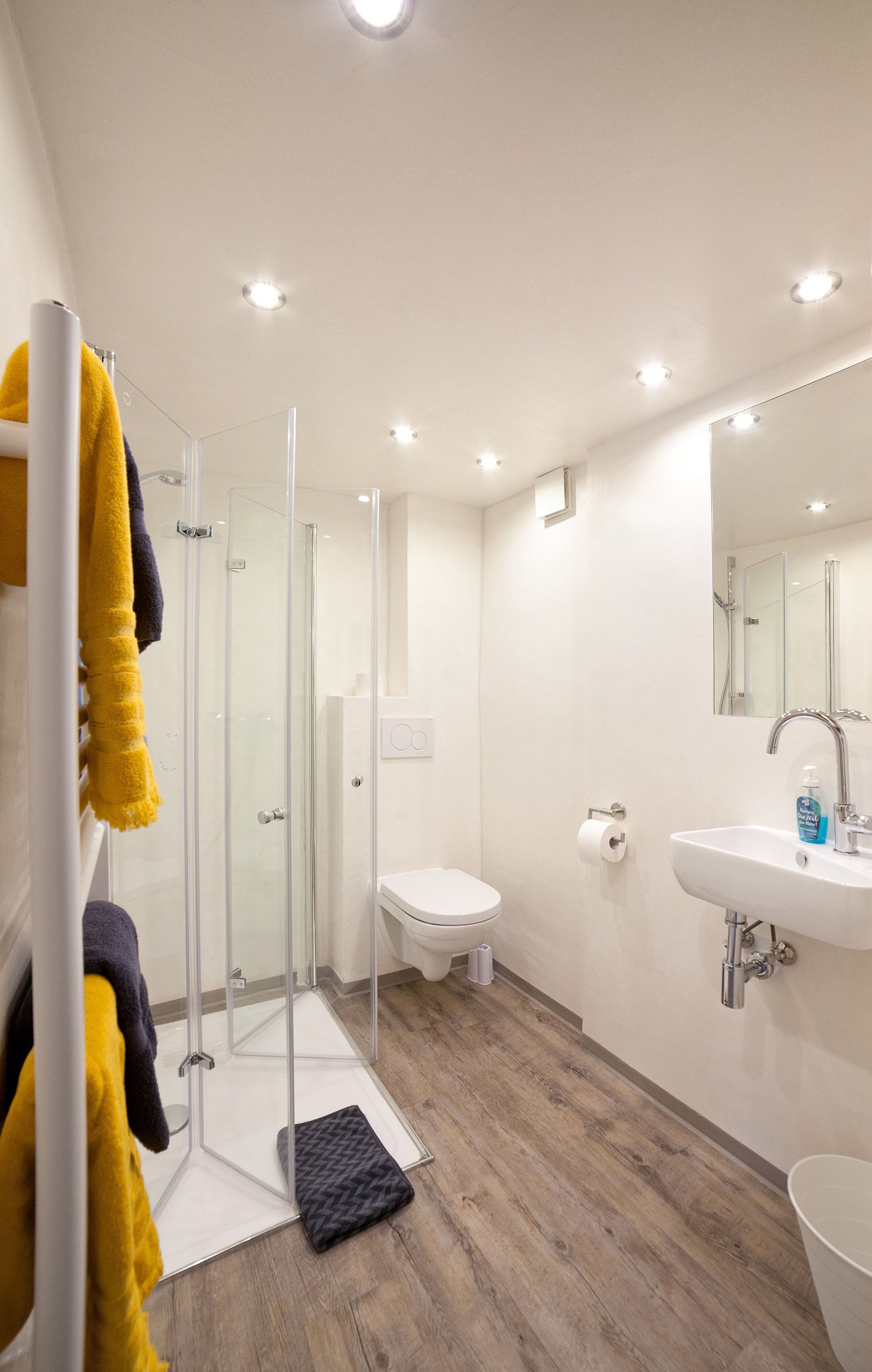 Apartemen | Kamar mandi | Shower, pengering rambut,  dan handuk