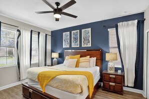 6 bedrooms, iron/ironing board, travel cot, WiFi