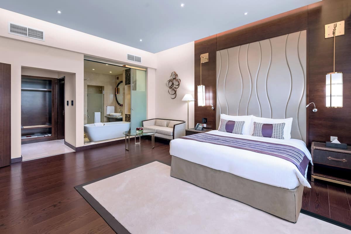 grand suite, 1 king bed (millennium) | 1 bedroom, premium bedding, memory-foam beds, minibar