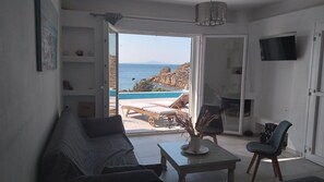 Televisión de pantalla plana, chimenea