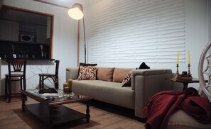 Apartamento Premier, vistas al jardín | Ropa de cama de alta calidad y edredones de plumas